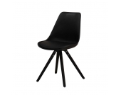 Stuhl in Schwarz Retro Design (4er Set)